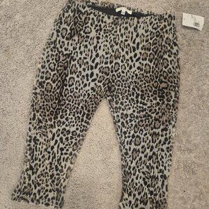 Cherry Mellow Mesh Capris Forever 21